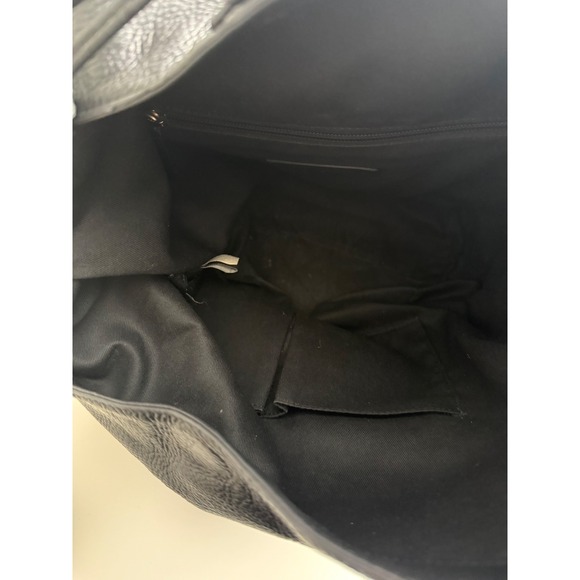 Frye Heidi Black Pebbled Leather Hobo Bag with Tassels - Picture 6 of 16